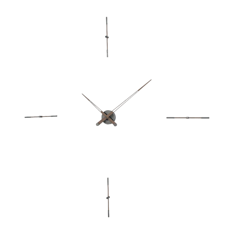 Horloge murale grise 4 signaux horaires 155 cm Merlín T - Nomon - The Cool Republic