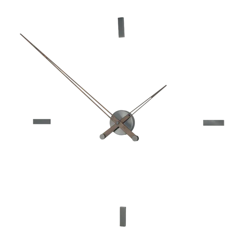 Horloge murale grise 4 signaux horaires Tacón T - Nomon - The Cool Republic