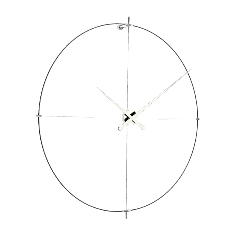 Horloge murale noire aiguilles blanches Bilbao L - Nomon - The Cool Republic