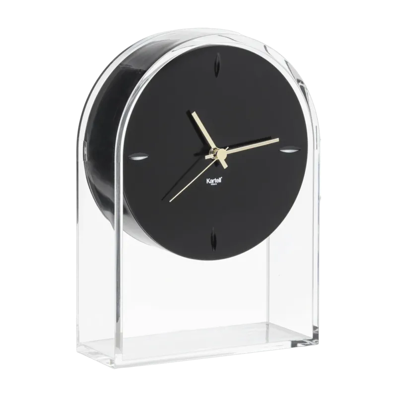 Horloge noir et transparent Air du temps - Kartell - The Cool Republic