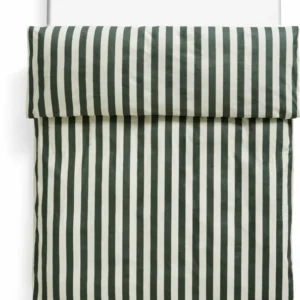 Housse de couette à rayures vert foncé 160 x 210 cm Été - HAY - The Cool Republic