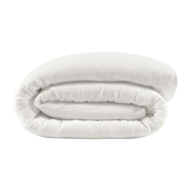 Housse de couette milk en gaze de coton 200 x 200 cm - The Cool Republic - The Cool Republic