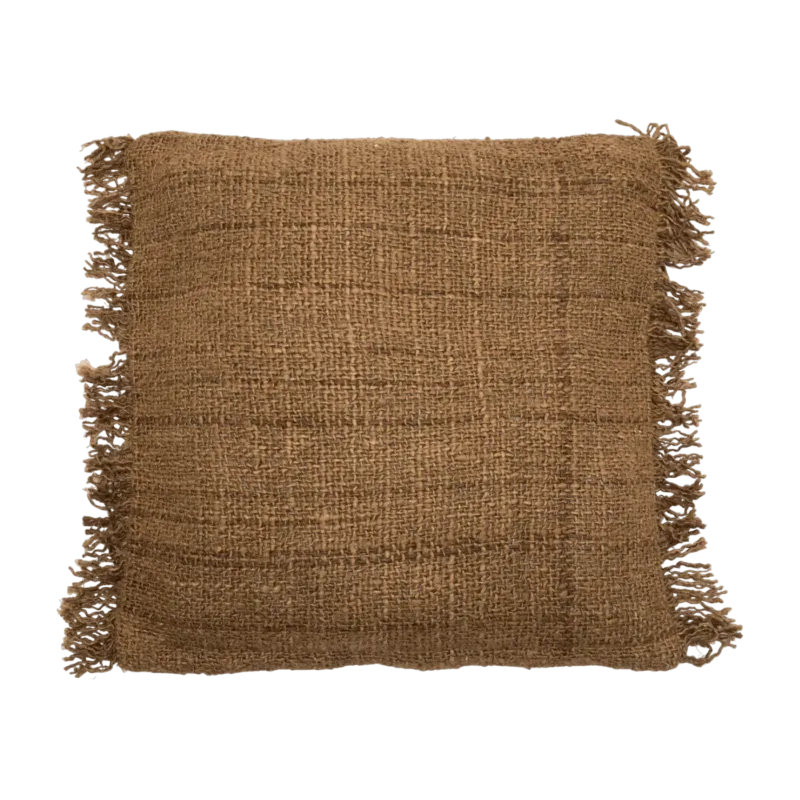 Housse de coussin 60 x 60 cm brun Oh My Gee - Bazar Bizar - The Cool Republic