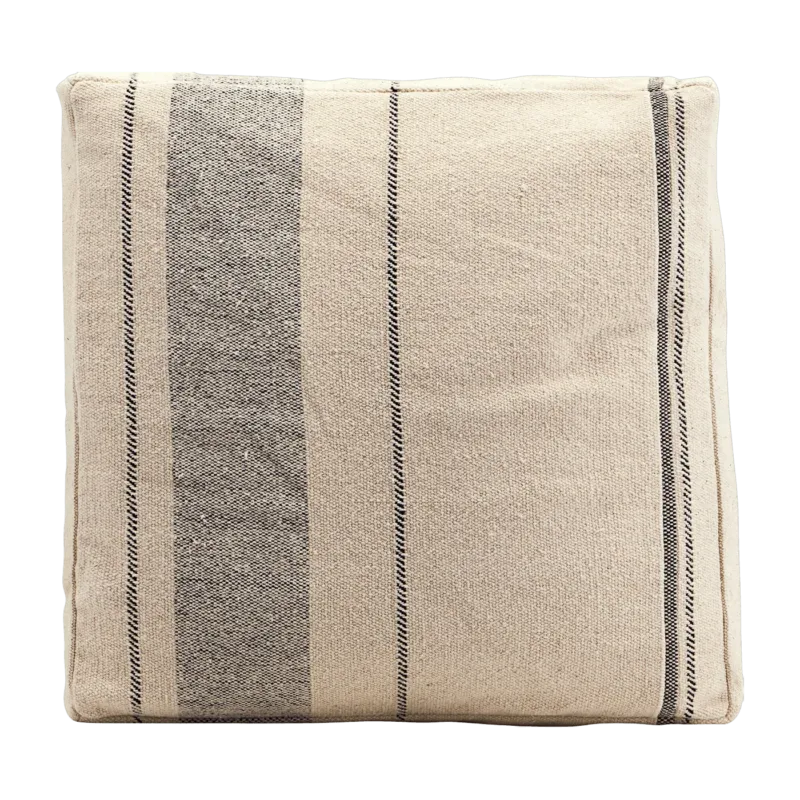 Housse de coussin épaisse en coton beige Maroc - House Doctor - The Cool Republic
