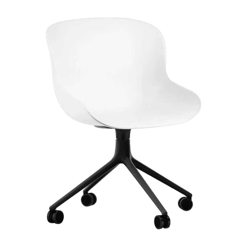 Hyg Chair Swivel 4W Black Alu - Normann Copenhagen - The Cool Republic