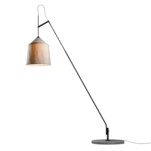 Lampadaire d'extérieur en acier et textile beige Jaima - Marset - The Cool Republic