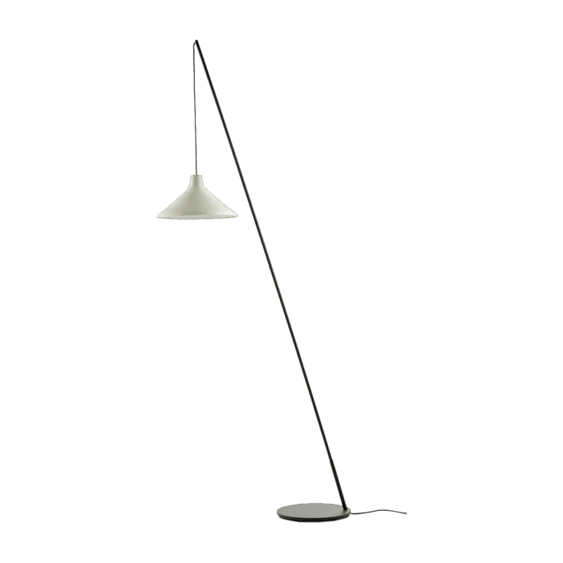 Lampadaire en acier et porcelaine blanc 196 cm Seam - Serax - The Cool Republic
