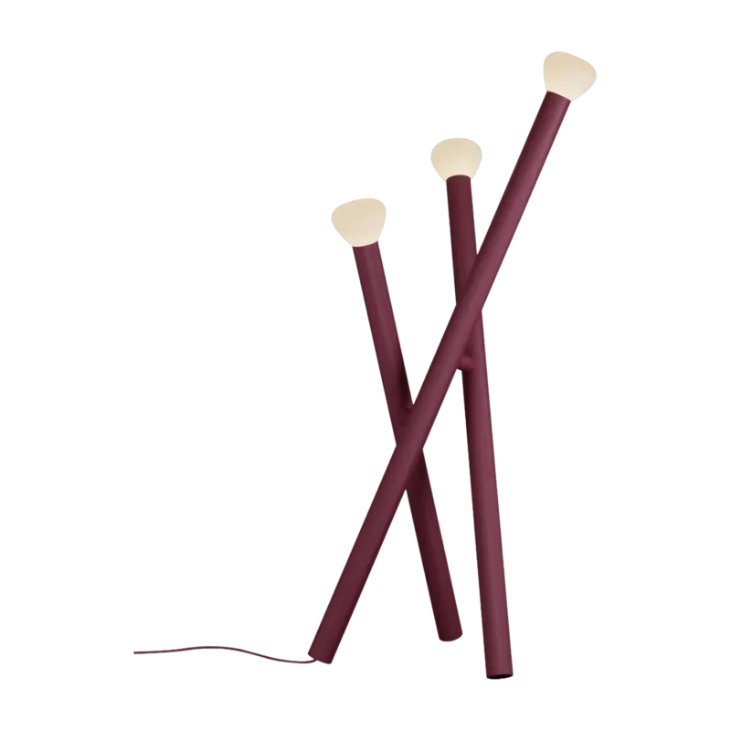 Lampadaire en aluminium bordeaux Parc n°5 - Lambert & Fils - The Cool Republic