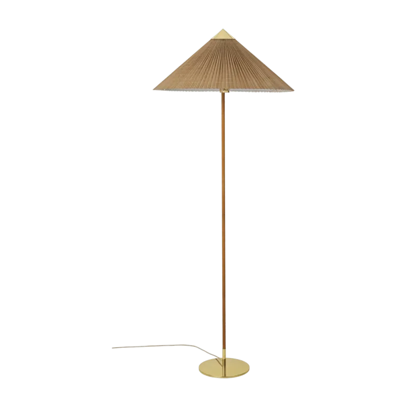 Lampadaire en laiton et bambou Modèle 9602 - Gubi - The Cool Republic