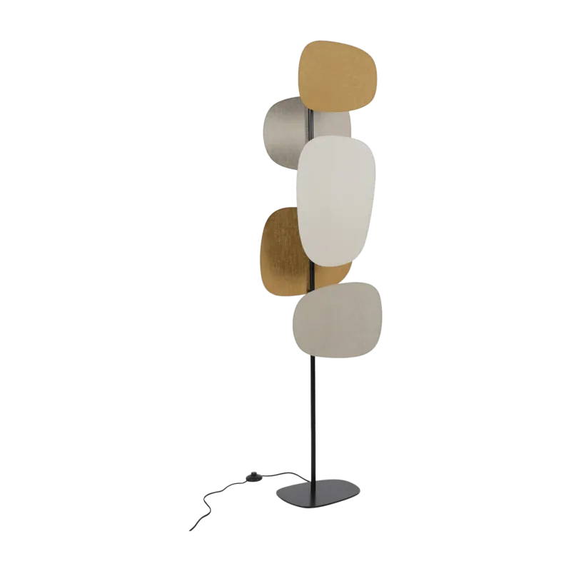 Lampadaire en lin 174 cm Screen 70's - Market set - The Cool Republic