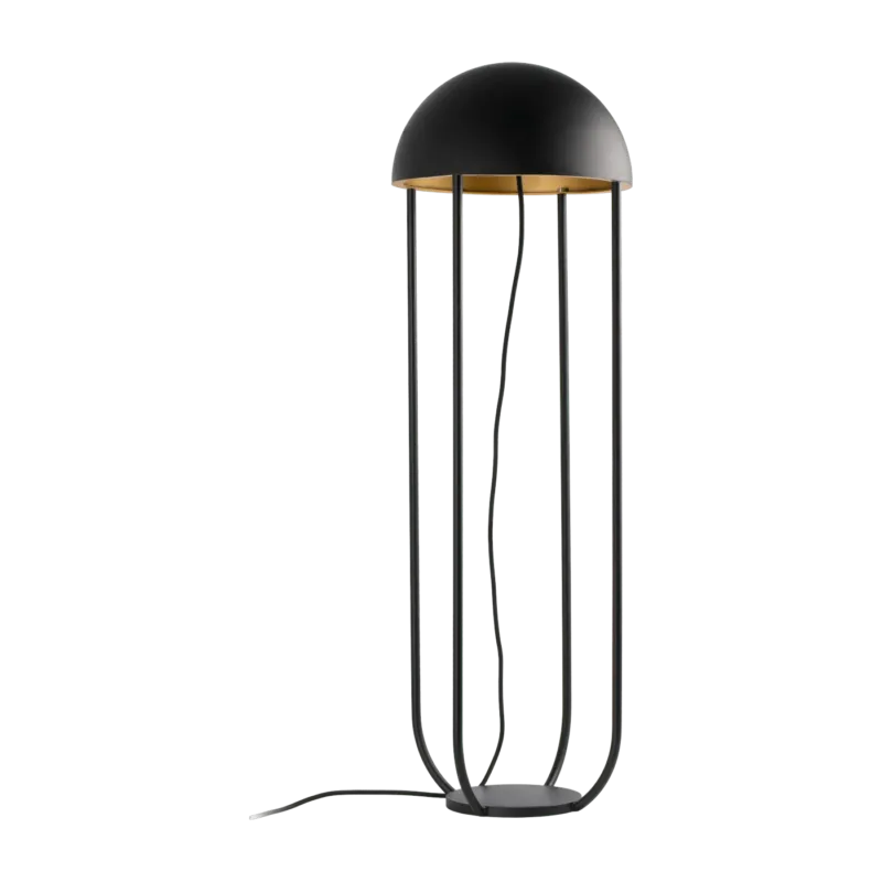 Lampadaire en métal noir et or Jellyfish - Faro Barcelona - The Cool Republic