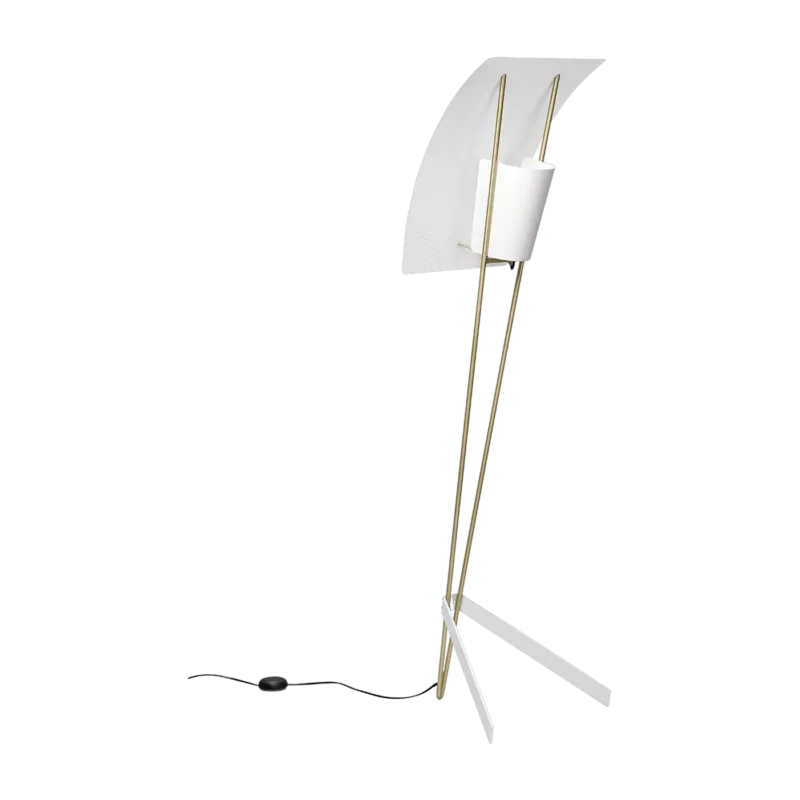 Lampadaire G30 Blanc Pierre Guariche - Sammode - The Cool Republic