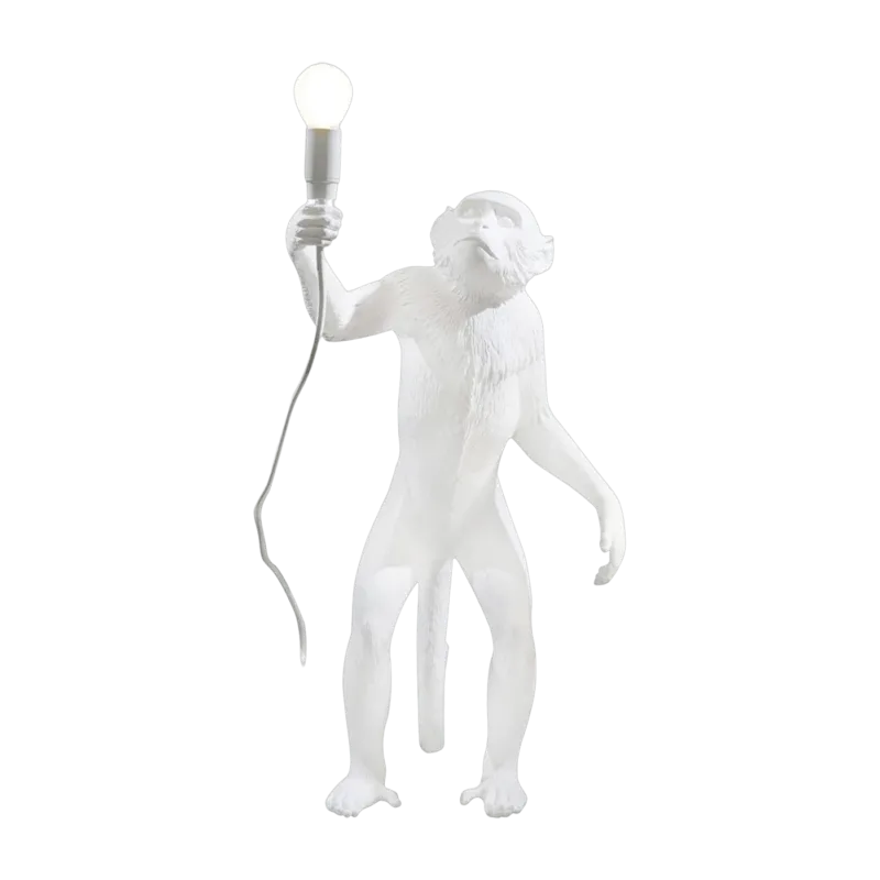 Lampe à poser blanche 54 cm Monkey debout - Seletti - The Cool Republic