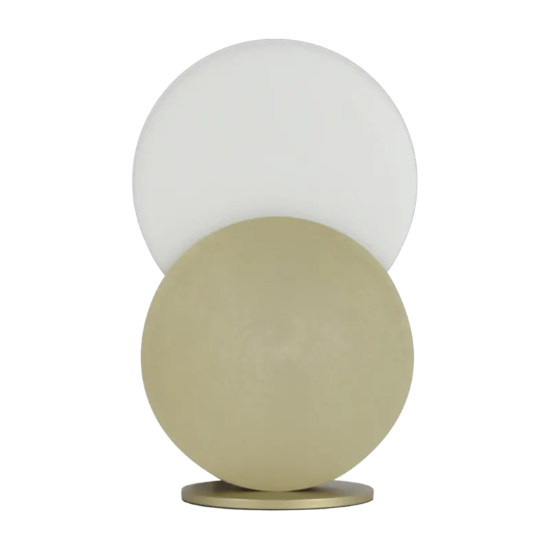 Lampe à poser en acier dorée 20 x 31 cm Duo - Eno studio - The Cool Republic