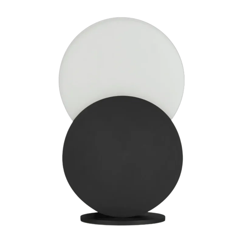 Lampe à poser en acier noire 20 x 31 cm Duo - Eno studio - The Cool Republic