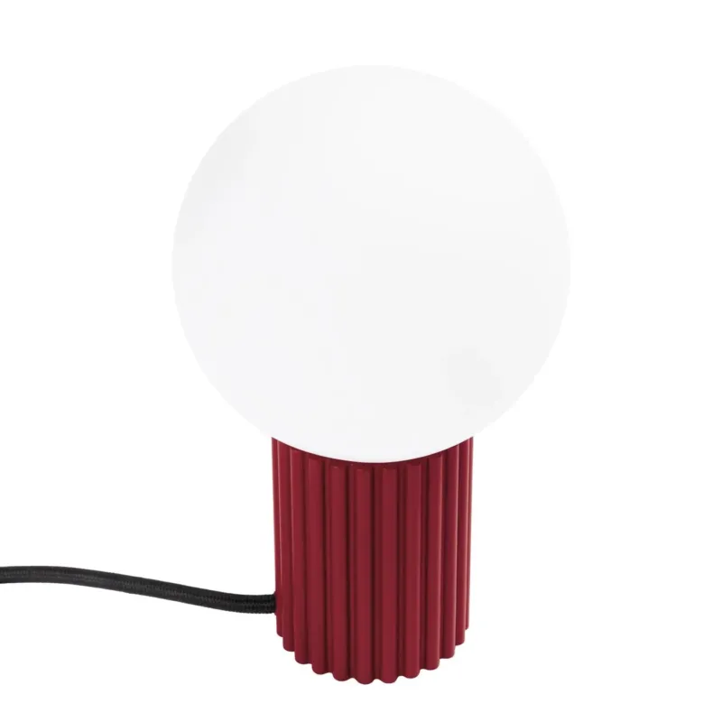 Lampe à poser en aluminium bordeaux 12x19cm Halo - Sollux - The Cool Republic