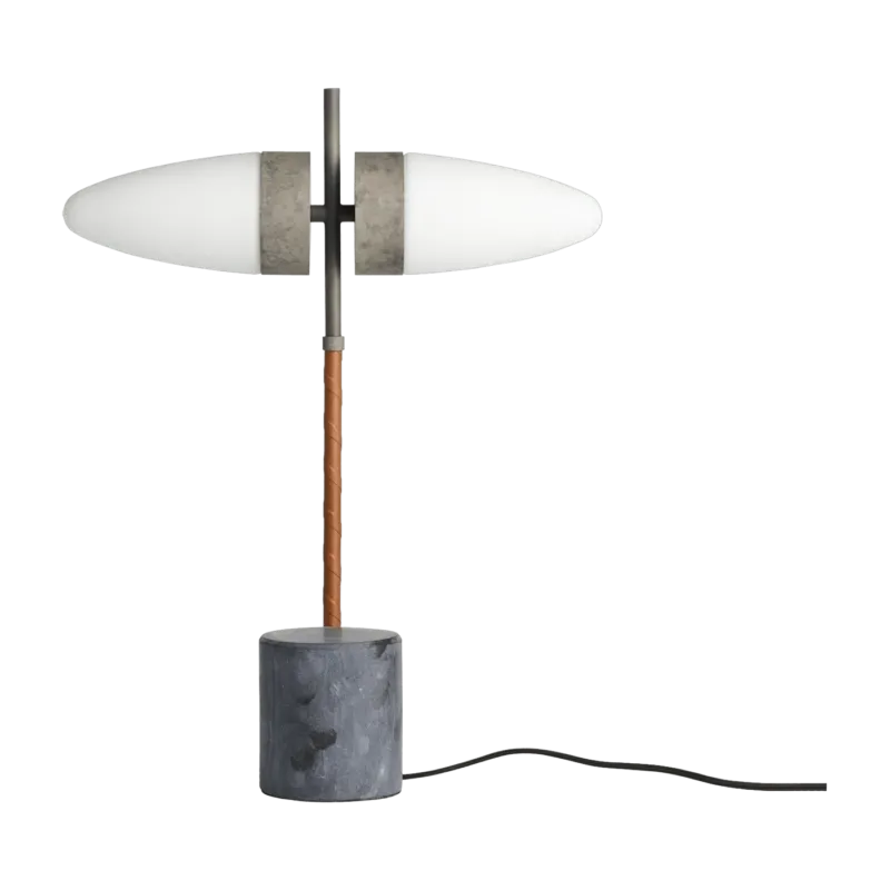 Lampe à poser en aluminium gris 38 x 50 cm Bull - 101 COPENHAGEN - The Cool Republic