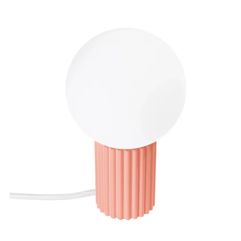 Lampe à poser en aluminium pêche 12x19cm Halo - Sollux - The Cool Republic