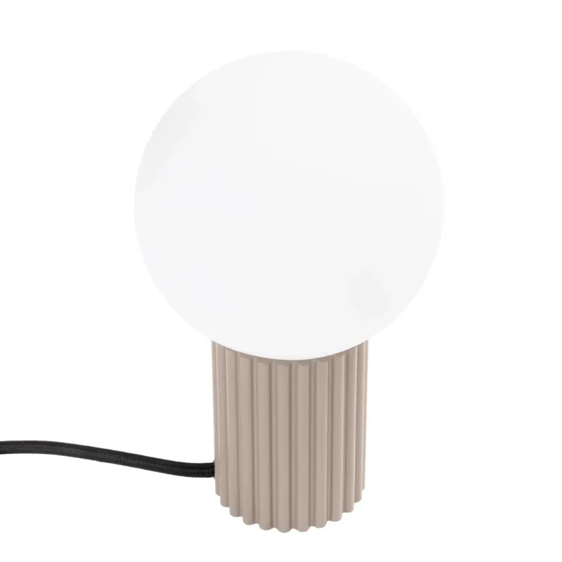 Lampe à poser en aluminium taupe 12x19cm Halo - Sollux - The Cool Republic
