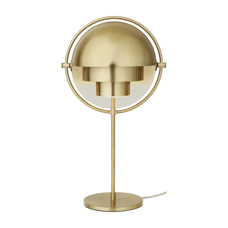 Lampe à poser en laiton doré Multi-Lite - Gubi - The Cool Republic