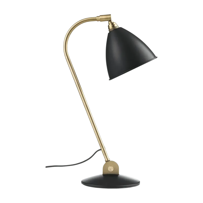 Lampe à poser en laiton et métal noir bestlite 50 cm BL2 - Gubi - The Cool Republic