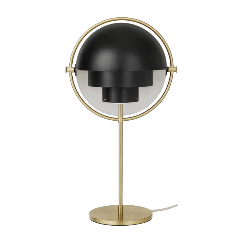 Lampe à poser en laiton et métal noir Multi-Lite - Gubi - The Cool Republic