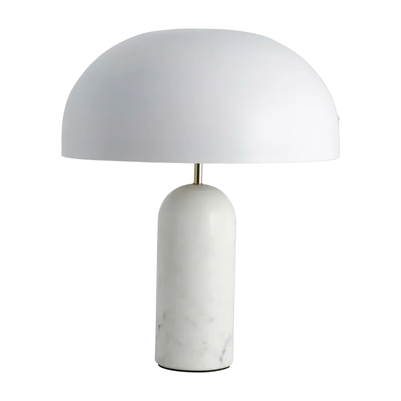 Lampe à poser en marbre blanc 49 cm Atlas - Nordal - The Cool Republic
