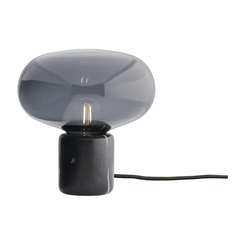 Lampe à poser en marbre noire 23 cm Karl-Johan - New Works - The Cool Republic