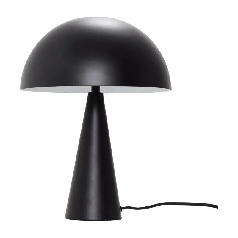 Lampe à poser en métal noir 33 cm Cône - Hübsch - The Cool Republic