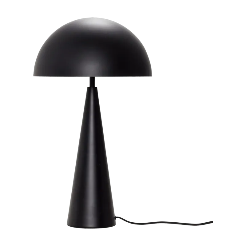 Lampe à poser en métal noir 52 cm Cône - Hübsch - The Cool Republic