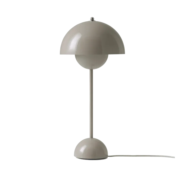 Lampe à poser gris beige 50 cm Flowerpot VP3 - &tradition - The Cool Republic