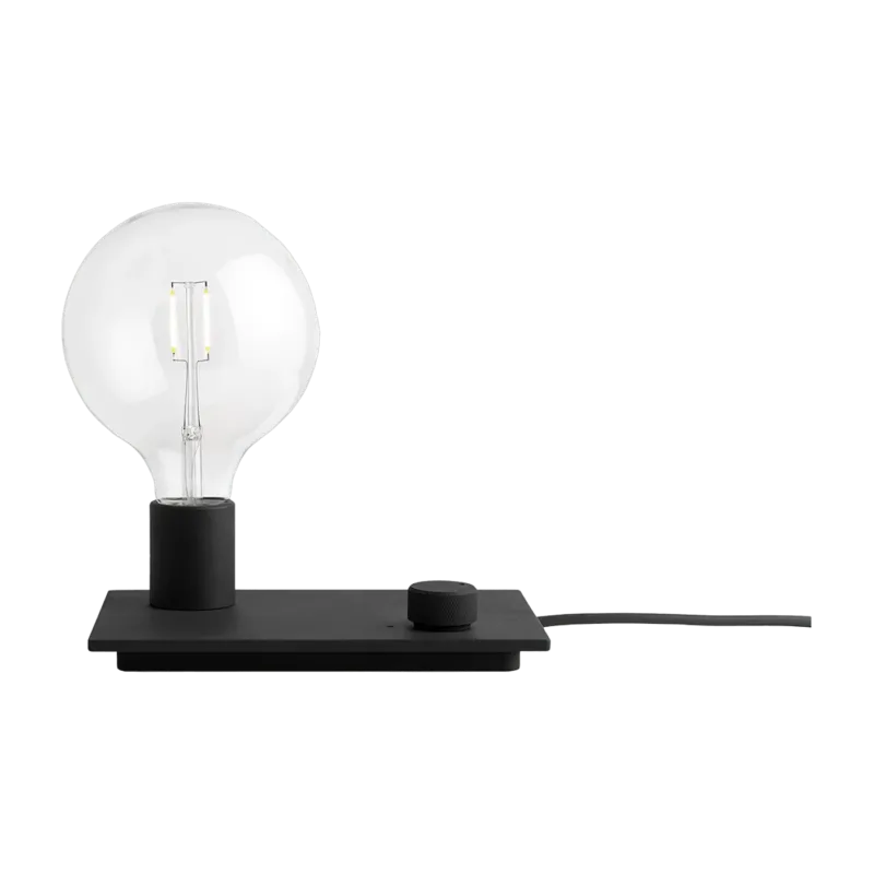 Lampe à poser noire 23 x 16 cm Control - Muuto - The Cool Republic