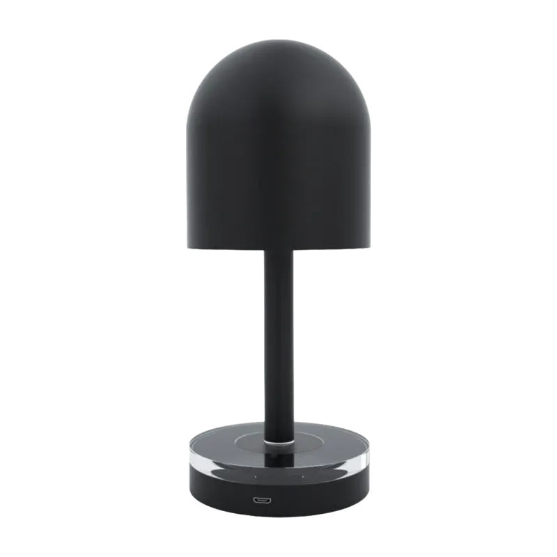 Lampe à poser nomade verre et noir 22 x 9 cm Luceo - Aytm - The Cool Republic
