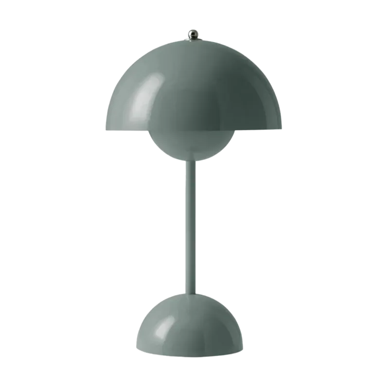 Lampe à poser sans fil bleu Stone VP9 Flowerpot - &tradition - The Cool Republic