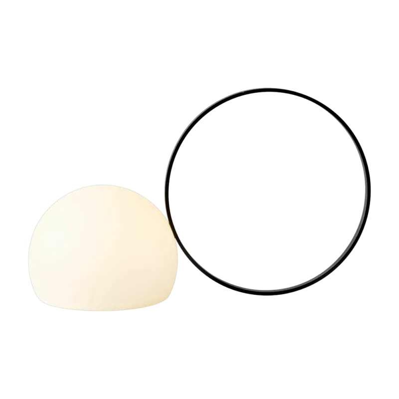 Lampe à poser sans fil noire avec grand anneau Circ - Estiluz - The Cool Republic