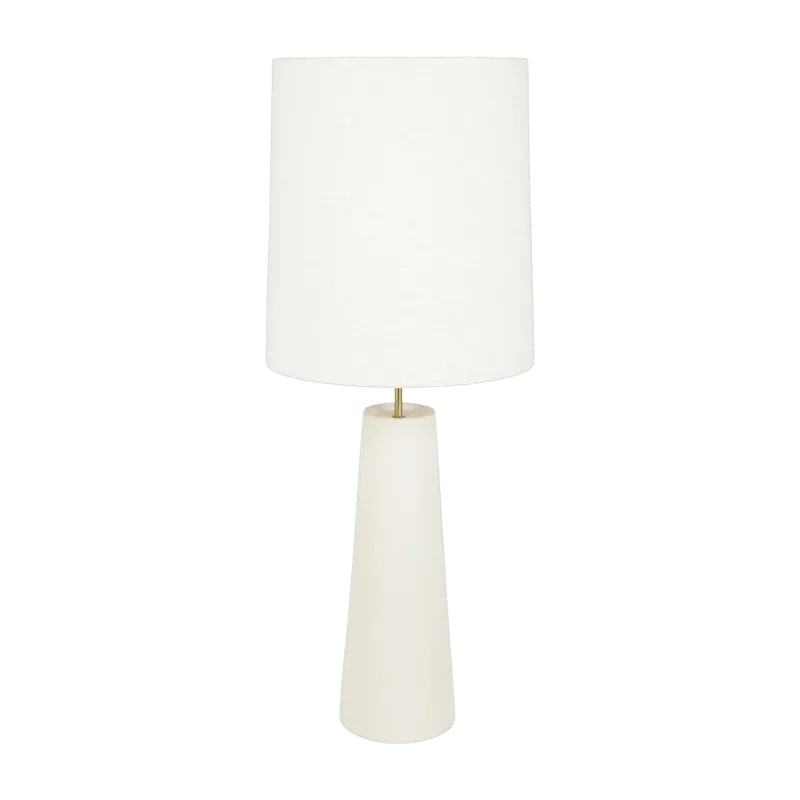 Lampe avec abat-jour en céramique blanche 40 x 101 cm Cosiness - Market set - The Cool Republic
