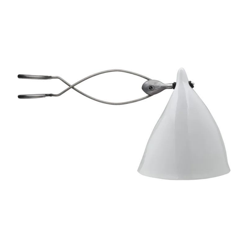 Lampe avec pince en porcelaine brillante 18 x 15,5 cm Cornette - Tsé & Tsé - The Cool Republic