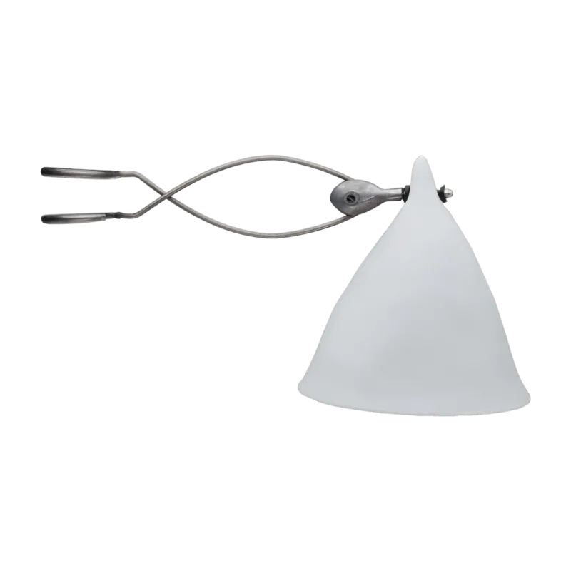 Lampe avec pince en porcelaine mate 18 x 15,5 cm Cornette - Tsé & Tsé - The Cool Republic