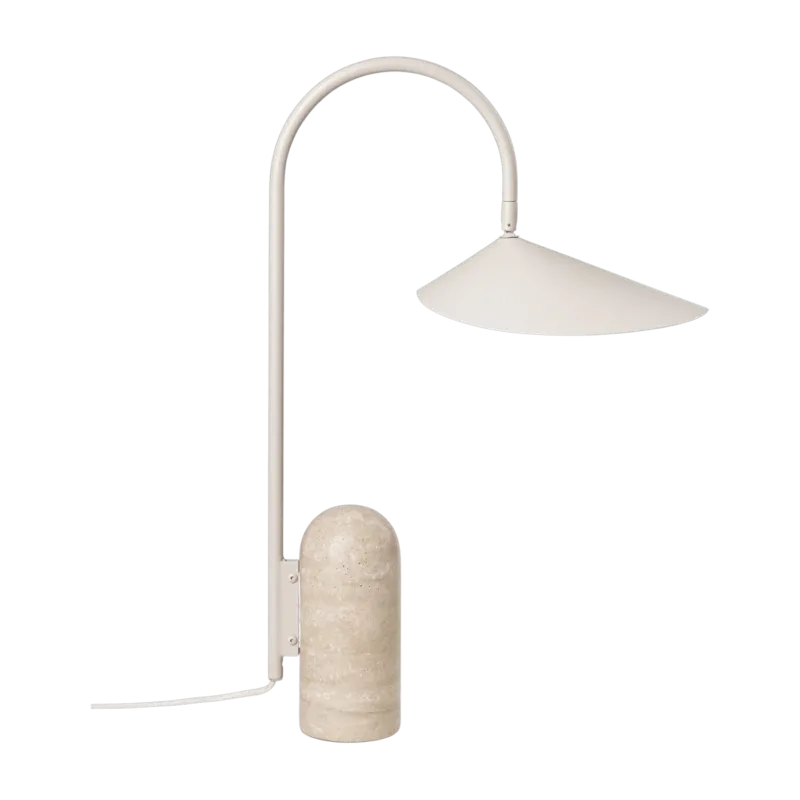Lampe avec socle en marbre écru Arum - Ferm Living - The Cool Republic