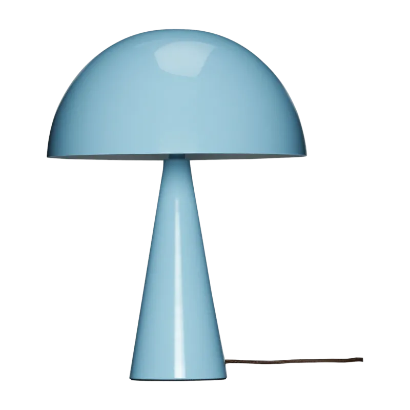 Lampe champignon en fer bleu clair 33 cm Mush Mini - Hübsch - The Cool Republic
