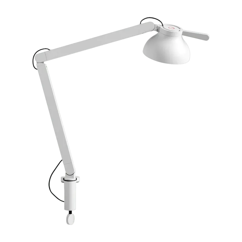 Lampe de bureau à pince blanche 14 x 60,5 cm PC - HAY - The Cool Republic