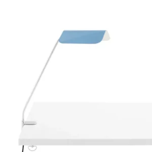 Lampe de bureau à pince en acier bleu clair Apex - HAY - The Cool Republic