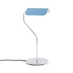 Lampe de bureau base incurvée en acier bleu clair 38cm Apex - HAY - The Cool Republic