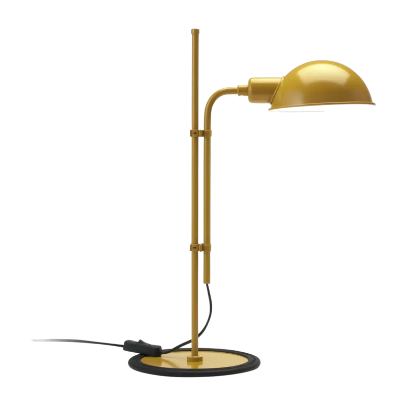 Lampe de bureau en fer moutarde Funiculi S - Marset - The Cool Republic