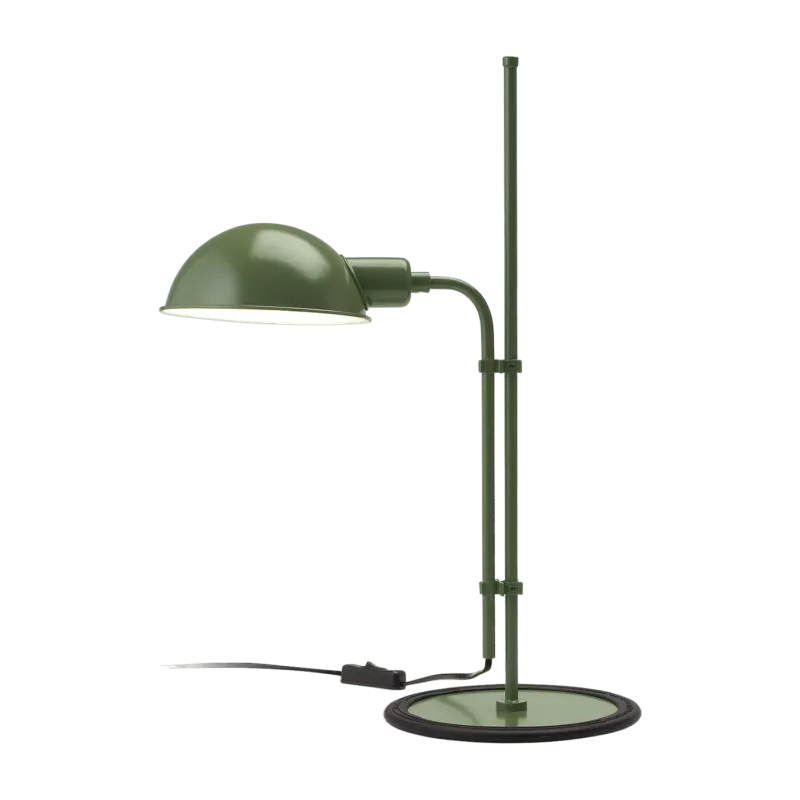 Lampe de bureau en fer vert Funiculi S - Marset - The Cool Republic