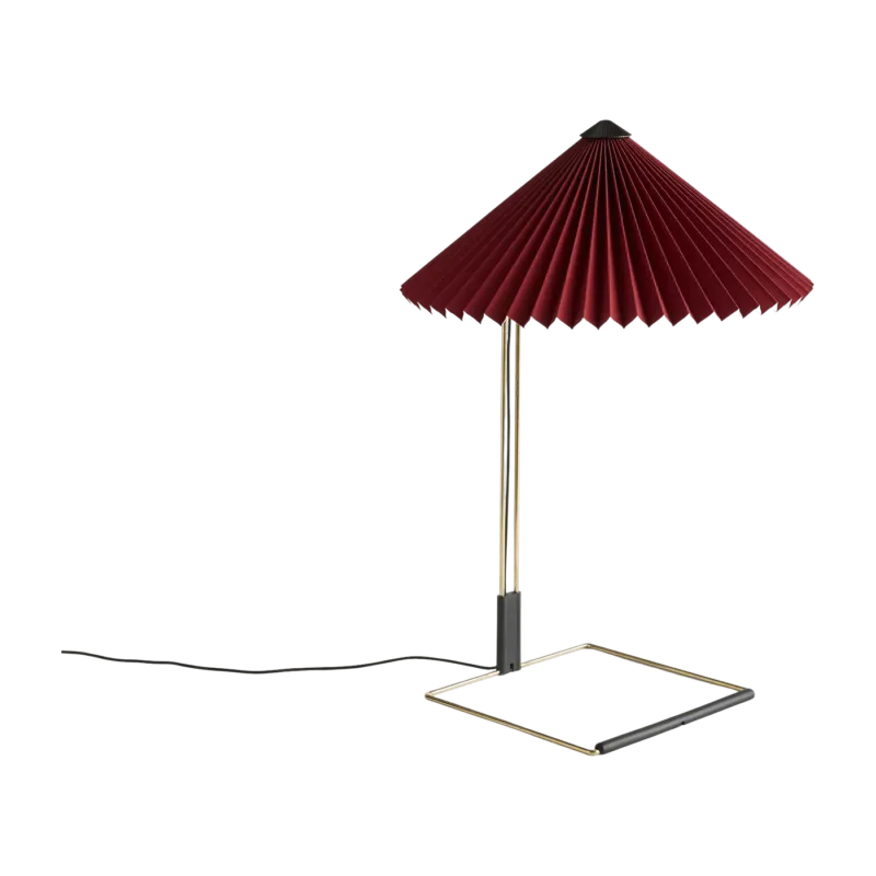 Lampe de table bordeaux et laiton 38 x 52 cm Matin - HAY - The Cool Republic