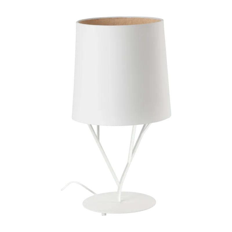 Lampe de table en acier blanc 51,5 x 23 cm Tree - Faro Barcelona - The Cool Republic