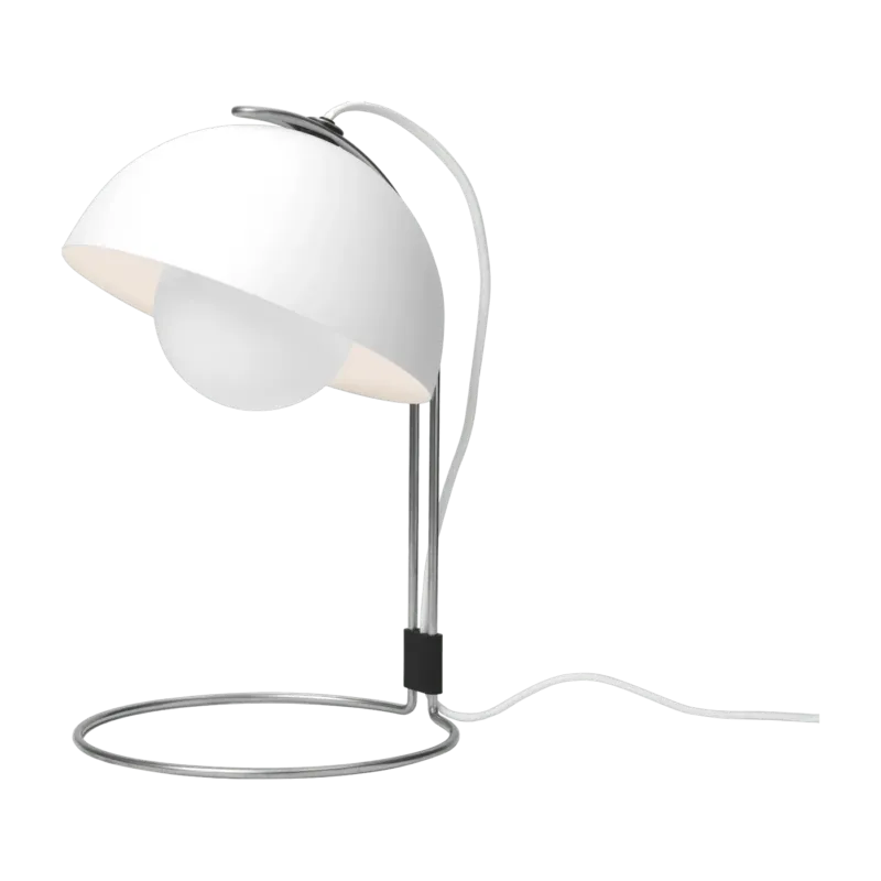 Lampe de table en acier blanc mat 35,9 x 23 cm VP4 - &tradition - The Cool Republic