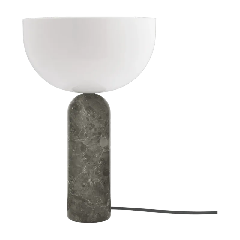Lampe de table en marbre gris 45 cm Kizu - New Works - The Cool Republic