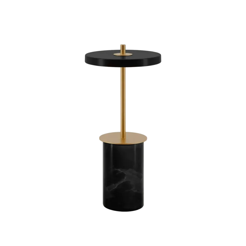 Lampe de table en marbre noir 12x25,5cm Asteria move mini - Umage - The Cool Republic